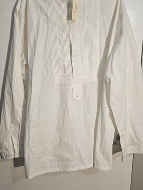 Wah Maker Scully True West Pleated Bib Frontier Pullover Shirt Men's Size XL